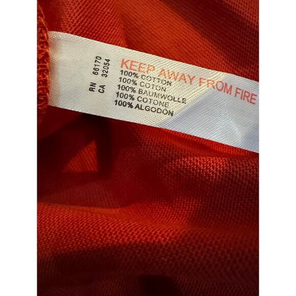 Free People Beach Women's Brentwood Cotton Maxi Dress Red/Orange Size L NWT - Picture 7 of 9